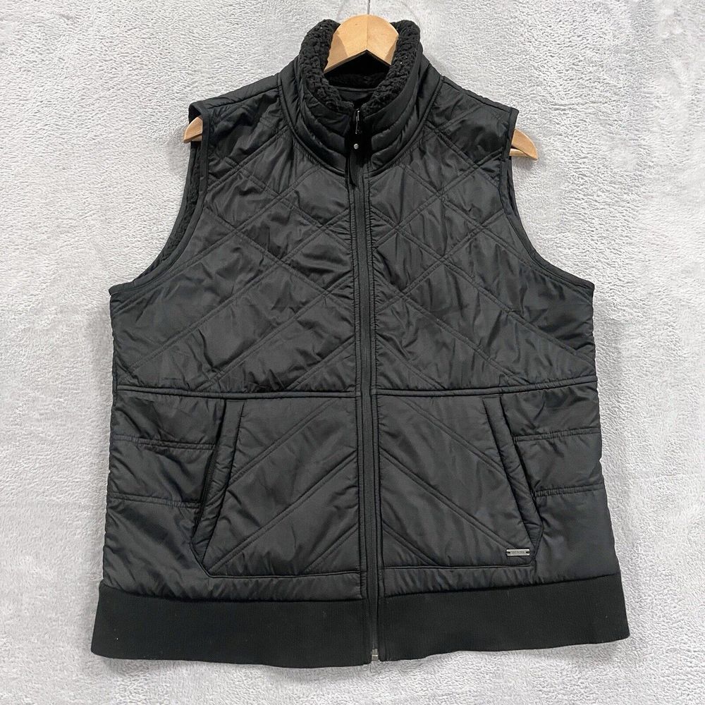 Prana Vest Womens XL Quilted Insulated Sherpa Lined Full Zip Outdoor